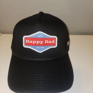 Happy Dad Full Send Black Snapback Cap